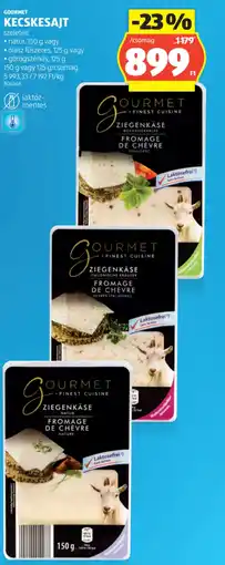 ALDI Gourmet kecskesajt ajánlat