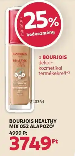 Rossmann Bourjois Healthy mix 052 alapozó ajánlat