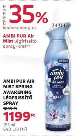 Rossmann Ambi Pur Air Mist Spring awakening légfrissítő ajánlat