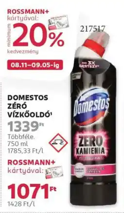 Rossmann Domestos zéró ajánlat
