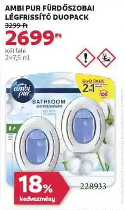 Rossmann Ambi Pur Fürdőszobai légfrissítő duopack ajánlat