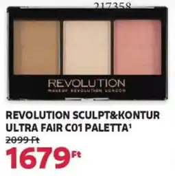 Rossmann Revolution Sculpt&Kontur Ultra Fair CO1 paletta ajánlat
