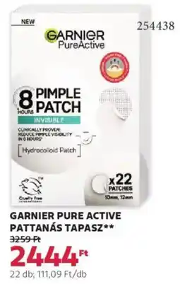 Rossmann Garnier Pure Active pattanás tapasz ajánlat