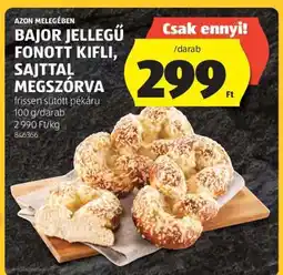 ALDI Bajor jellegű fonott kifli, sajttal megszórva ajánlat