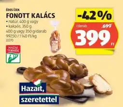ALDI Fonott kalács ajánlat