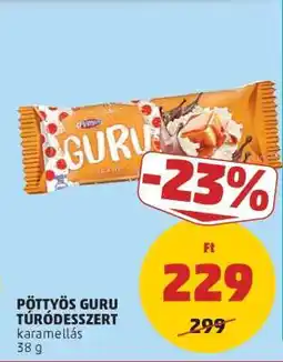 PENNY PÖTTYÖS Guru túródesszert ajánlat