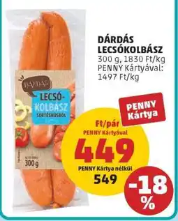 PENNY Dárdás Lecsókolbász ajánlat