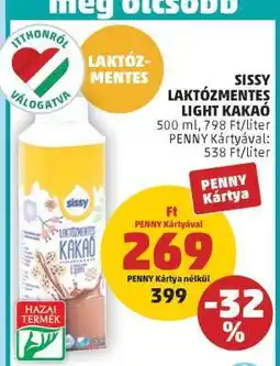 PENNY Sissy Laktózmentes Light Kakaó ajánlat
