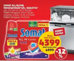 PENNY Somat All in One Mosogatógép Gel, Tabletta ajánlat
