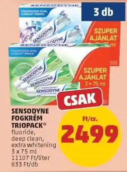 PENNY Sensodyne Fogkrém Triopack ajánlat