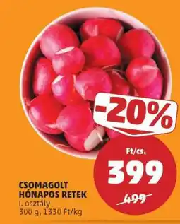 PENNY Csomagolt hónapos retek ajánlat