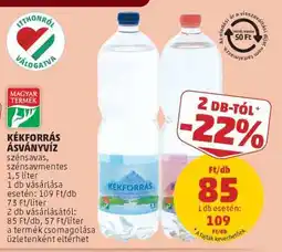 PENNY Kékforrás Ásványvíz ajánlat
