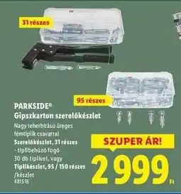 Lidl PARKSIDE Gipszkarton szerelőkészlet ajánlat