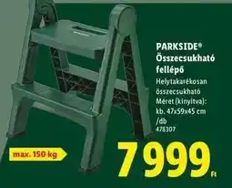 Lidl PARKSIDE Összecsukható fellépő ajánlat