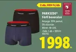 Lidl PARKSIDE Férfi boxeralsó ajánlat