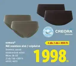 Lidl ESMARA Női seamless alsó / csípőalsó ajánlat