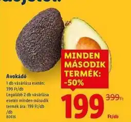 Lidl Avokádó ajánlat