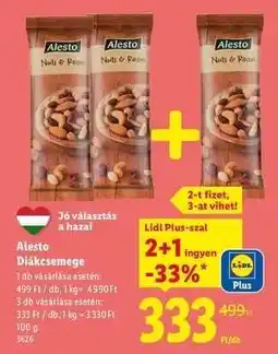 Lidl Alesto Diákcsemege ajánlat