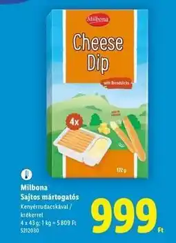 Lidl Milbona Sajtos mártogató ajánlat
