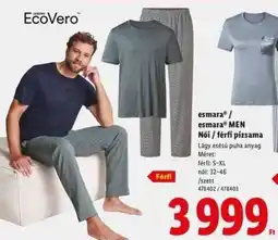 Lidl esmara / esmara MEN Női / férfi pizsama ajánlat