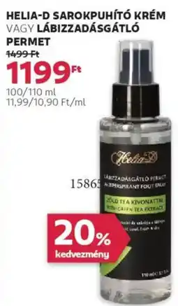 Rossmann Helia-D sarokpuhító krém, lábizzadásgátló ajánlat