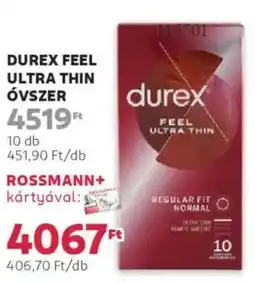 Rossmann Durex Feel Ultra Thin óvszer ajánlat