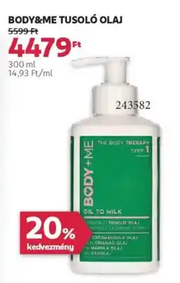 Rossmann Body&Me tusoló olaj ajánlat