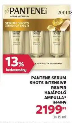 Rossmann Pantene Serum Shots Intensive reapir hajápoló ampulla ajánlat