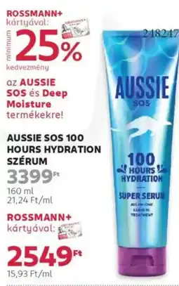 Rossmann Aussie SOS 100 hours hydration szérum ajánlat