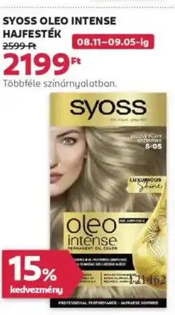 Rossmann Syoss Oleo Intense hajfesték ajánlat