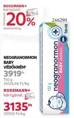 Rossmann Neogranormon Baby Védőkrém ajánlat