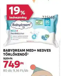 Rossmann Babydream MED+ nedves törlőkendő ajánlat