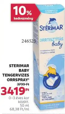 Rossmann Sterimar Baby tengervizes orrspray ajánlat