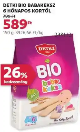 Rossmann Detki Bio babakeksz 6 hónapos kortól ajánlat