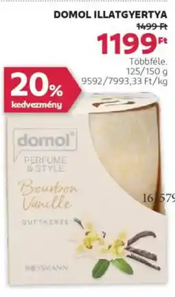Rossmann Domol illatgyertya ajánlat
