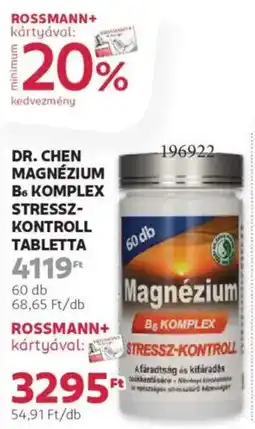 Rossmann Dr. Chen Magnézium BG komplex stressz-kontroll ajánlat