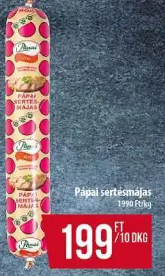 Coop Pápai sertésmájas ajánlat