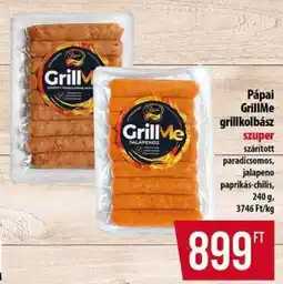 Coop Pápai GrillMe grillkolbász ajánlat