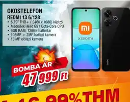 Expert Okostelefon Redmi 13 6/128 ajánlat