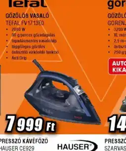 Expert Tefal Gőzölős Vasal ajánlat