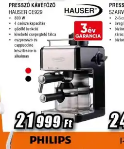 Expert Pressz Kávéfőző Hauser CE929 ajánlat