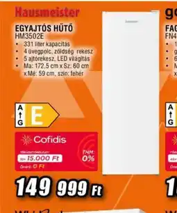 Expert Hausmeister Egyajts Hűtő HM3502E ajánlat