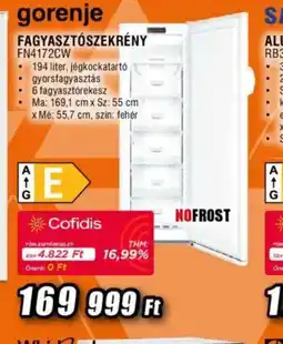 Expert Gorenje Fagyasztszekrény FN4172CW ajánlat