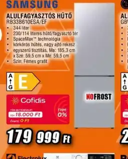 Expert Samsung Alulfagyaszts Hűtő RB33B610ESA/EF ajánlat