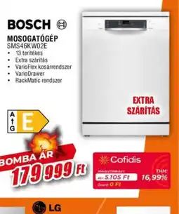 Expert Bosch Mosogatgép SMS45KW02E ajánlat