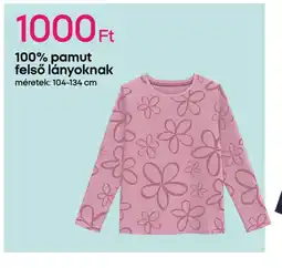 Pepco 100% pamut felső lányoknak ajánlat