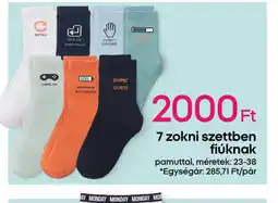Pepco 7 zokni szettben fiúknak ajánlat