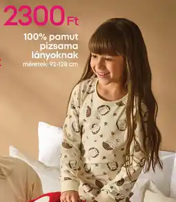 Pepco 100% pamut pizsama lányoknak ajánlat