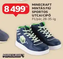 Auchan MINECRAFT MINTÁS FIÚ SPORTOS UTCAI CIPŐ ajánlat