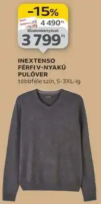 Auchan INEXTENSO FÉRFI V-NYAKÚ PULÓVER ajánlat